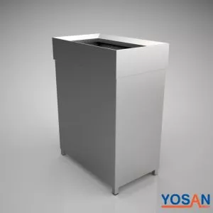 פח אשפה מנירוסטה לחדר נקי
