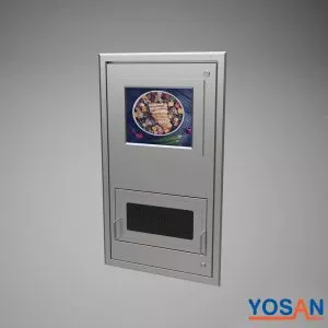 ארון מסך מנירוסטה עם מחשב